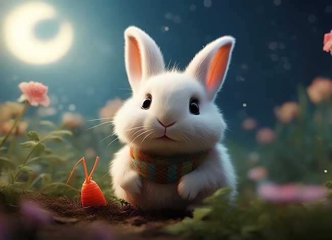儿童睡前故事完整版小兔子拔萝卜；小兔子拔萝卜的故事睡前故事视频