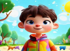 儿童人物画图片 儿童人物画画图片