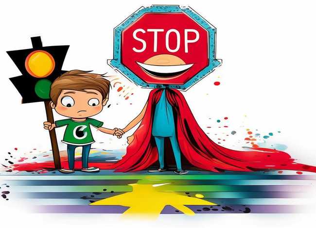 儿童身体红绿灯图片、幼儿身体红绿灯图片