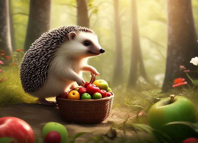 儿童故事小刺猬搬家；幼儿故事小刺猬搬苹果