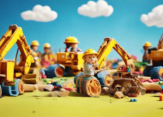 儿童故事挖掘机视频（幼儿挖掘机动画视频小故事片）