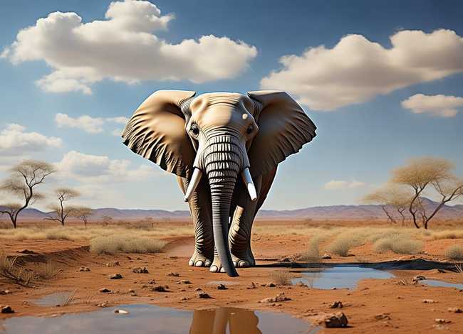 大象喝水的故事 - 大象找水喝的故事