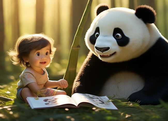 大熊猫的故事儿童英文；熊猫的故事的英文
