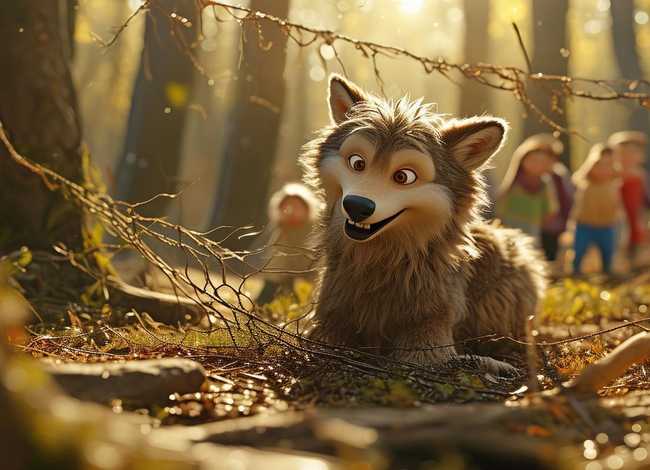 儿童故事上当的老狼ppt 上当的老狼的故事