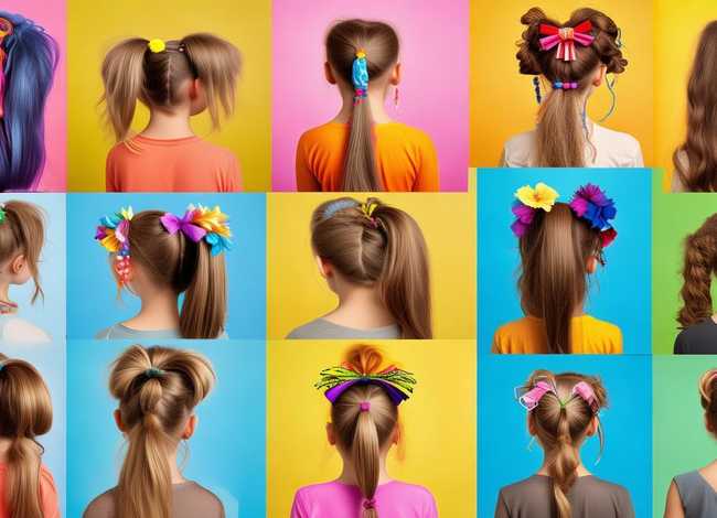 儿童编发图片，儿童编发图片大全100种高马尾