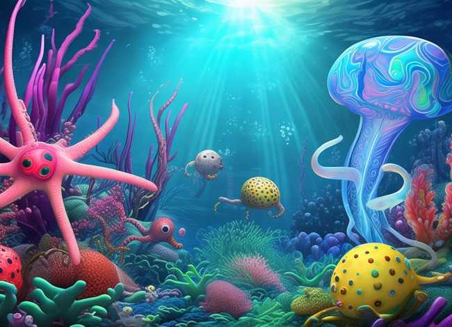 海底生物的儿童故事 海底生物的儿童画