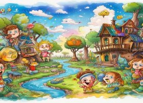 绘本故事儿童画创作、绘本故事创意画