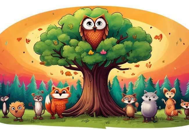 动物故事简笔画 - 动物故事简笔画有主题