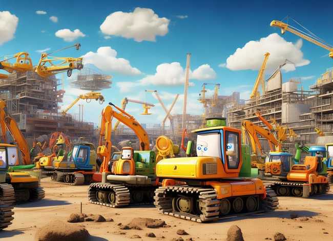 挖掘机的故事动画片、挖掘机的故事动画片大全