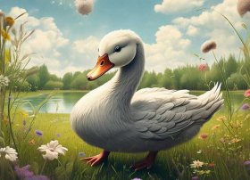 丑小鸭儿童故事插图（丑小鸭故事插图图片大全）