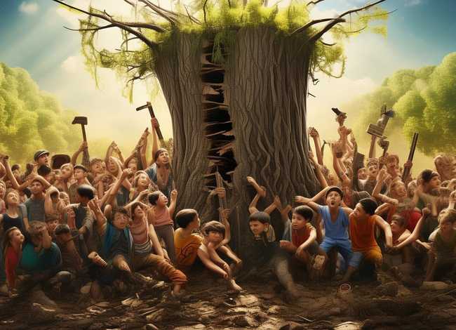 人多力量大的儿童故事、人多力量大的寓言故事