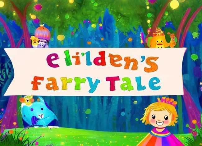 儿童童话故事绘画作品带文字，儿童童话图画