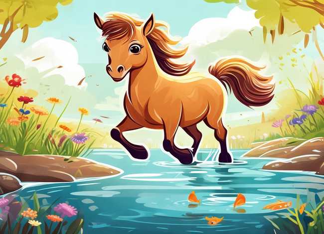 少儿故事小马过河(少儿故事小马过河图片) 少儿故事小马过河(少儿故事小马过河图片)