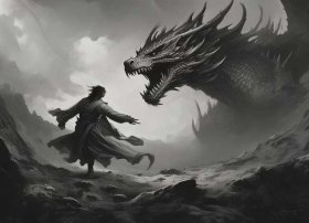 历史故事绘画作品；历史故事绘画作品黑白