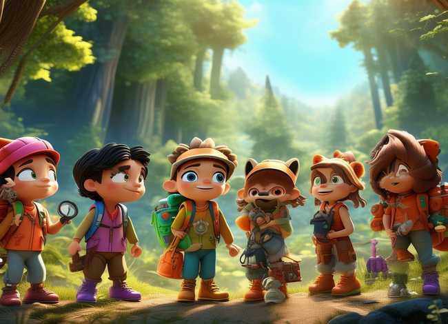 儿童探险故事漫画（儿童探险动画片）