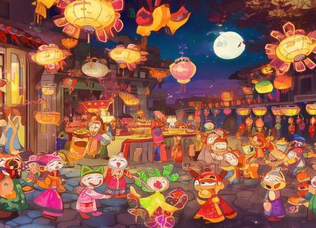 《元宵节的故事》，《元宵节的故事》绘本图片