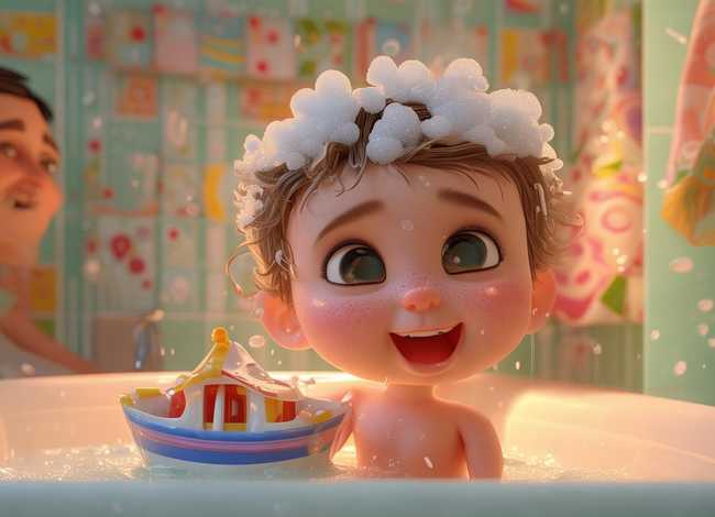 洗澡儿童故事文字版，宝宝洗澡故事文字版