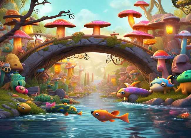 奇怪的桥儿童故事图 大班幼儿奇怪的桥故事图片