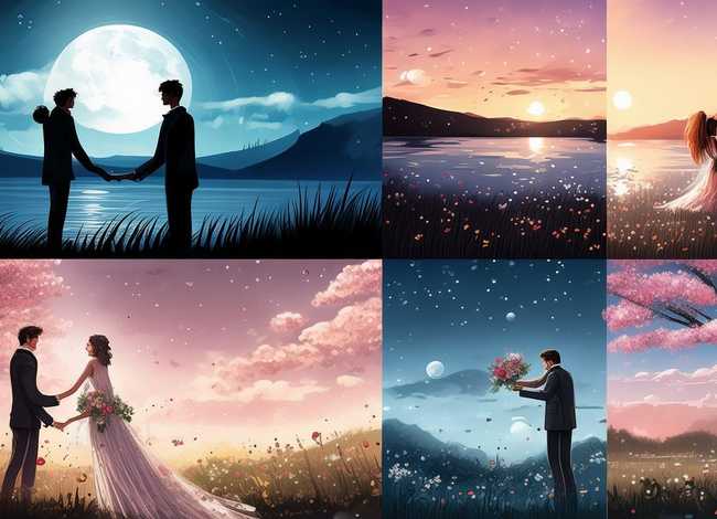 爱情简笔画连环画6张 爱情简笔画连环画6张图片