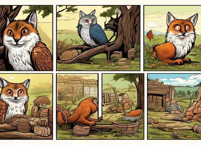 寓言故事连环画6副图；寓言故事连环画6副图怎么画