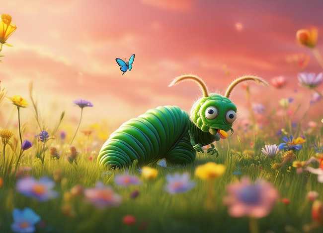 毛毛虫的故事儿童睡前故事 - 幼儿故事毛毛虫的故事