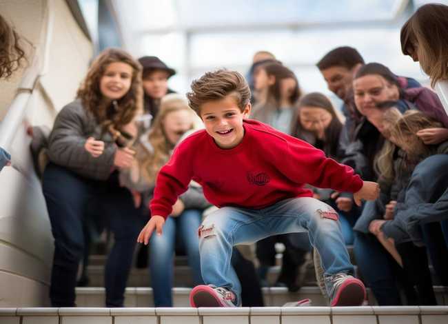 小学生在学校下楼摔倒受伤（小学生在学校下楼摔倒受伤谁负责）