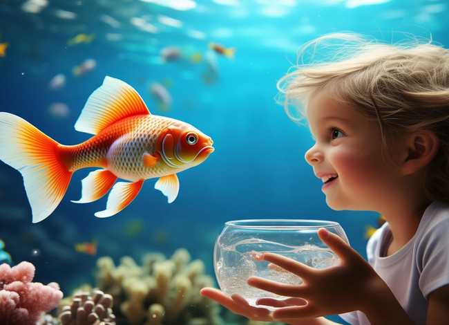 儿童故事报恩的金鱼（小金鱼报恩的故事）