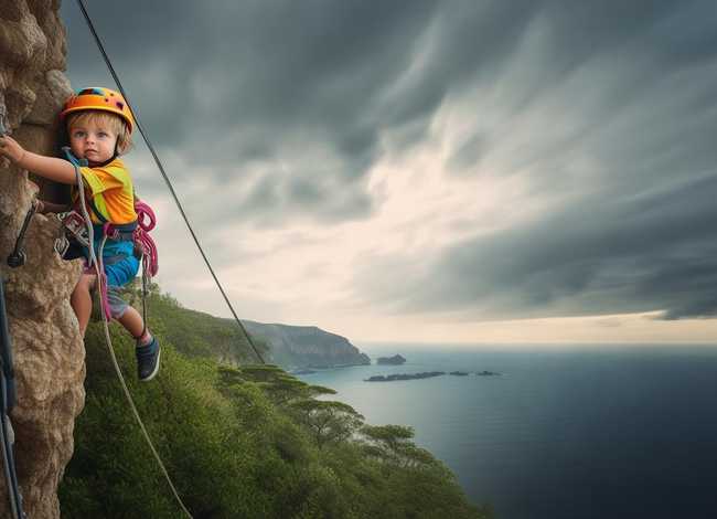 勇敢小孩攀岩故事，勇敢小孩攀岩故事简介
