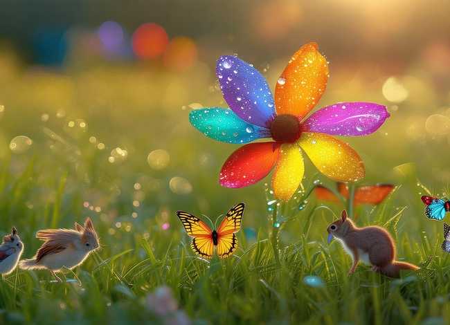 七色花简单故事 七色花简单的故事