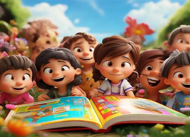 讲故事儿童图文 讲故事的图片怎么画幼儿园