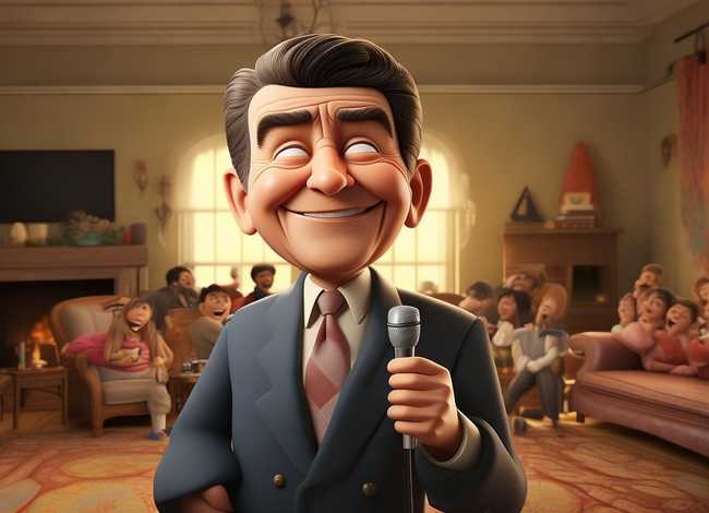 里根幽默故事视频；里根的幽默