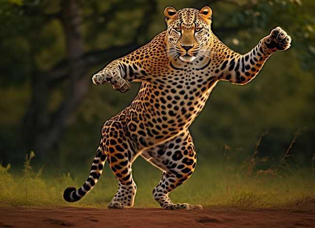 豹子的舞蹈，豹子的舞蹈动作