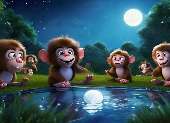 猴子捞月故事视频、猴子捞月故事视频 幼儿园 猴子捞月故事视频、猴子捞月故事视频 幼儿园