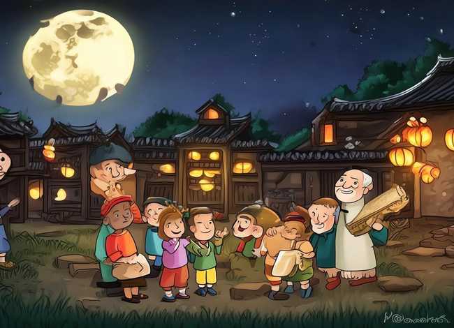 中秋节的来历儿童故事讲解 - 少儿故事中秋节的来历