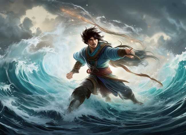 哪吒闹海儿童故事ppt；哪吒闹海ppt幻灯片免费下载