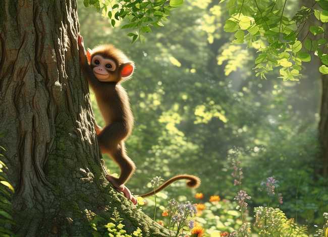 儿童故事小猴爬树，小猴爬树的故事