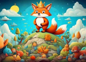 寓言故事创意美术儿童画 寓言故事创编画