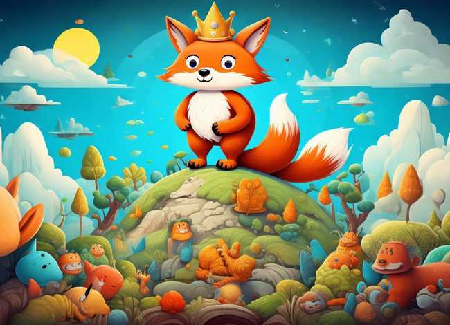 寓言故事创意美术儿童画 寓言故事创编画