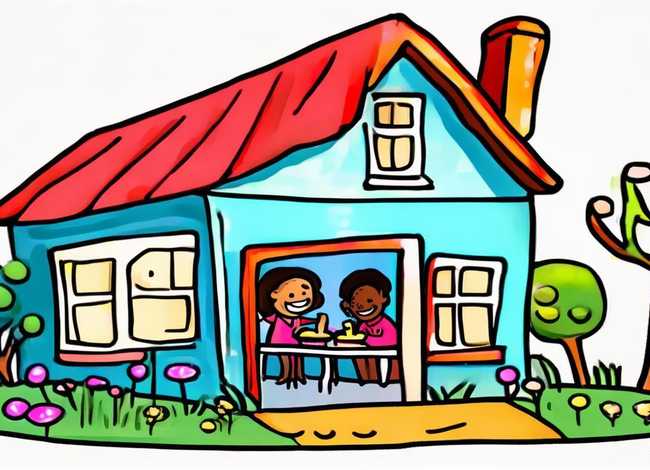 家的故事二年级简笔画 - 家的故事二年级简笔画图片