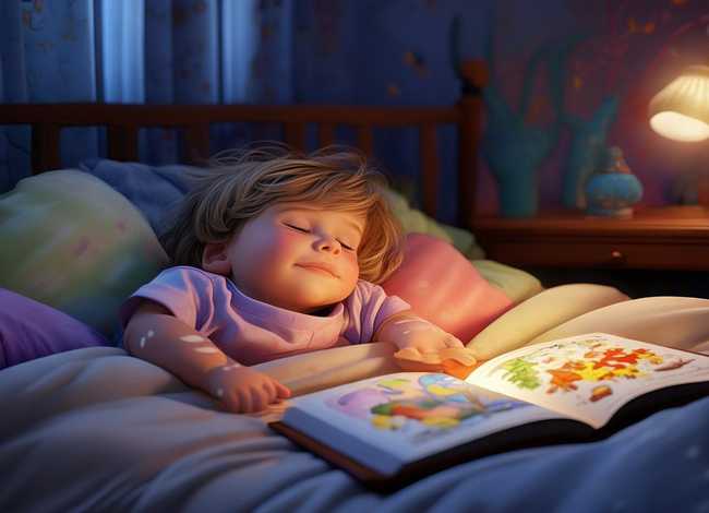 儿童听故事入睡、幼儿听故事睡觉