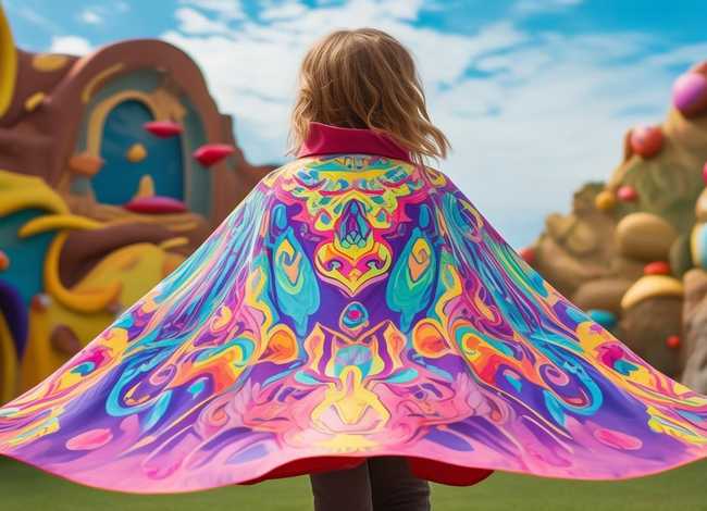 cosplay儿童服装披风 - 儿童披风的做法裁剪图