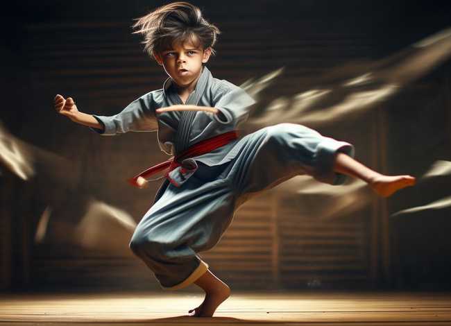 少儿散打图片（少儿散打图片训练图片）