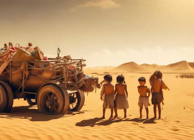 沙漠儿童故事、沙漠婴儿的故事