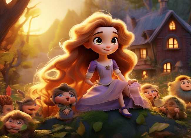 儿童故事小公主和7个小矮人、公主和七个小矮人故事是哪本书里的