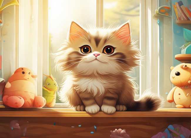 儿童故事小花猫简笔画 - 小花猫幼儿故事