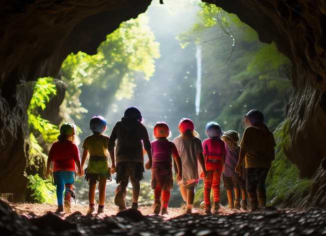 儿童探洞文案（儿童探洞文案简短）