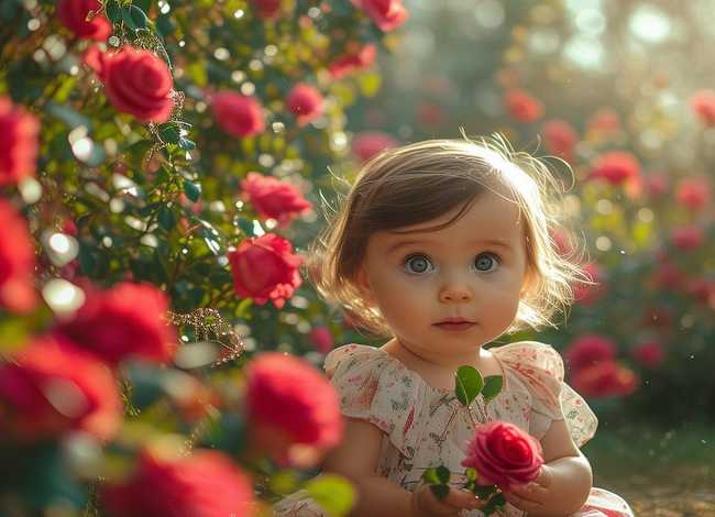 玫瑰的故事儿童写真，玫瑰的故事剧照