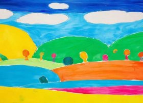 4 6岁儿童简笔画涂色风景简单、3-6岁儿童简笔画风景