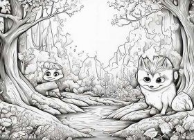 线描画绘本故事；线描画的绘本故事