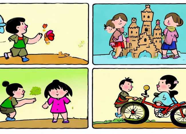 儿童成语故事四格画 成语故事四格漫画简单